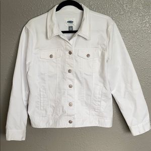 Old navy white jean jacket